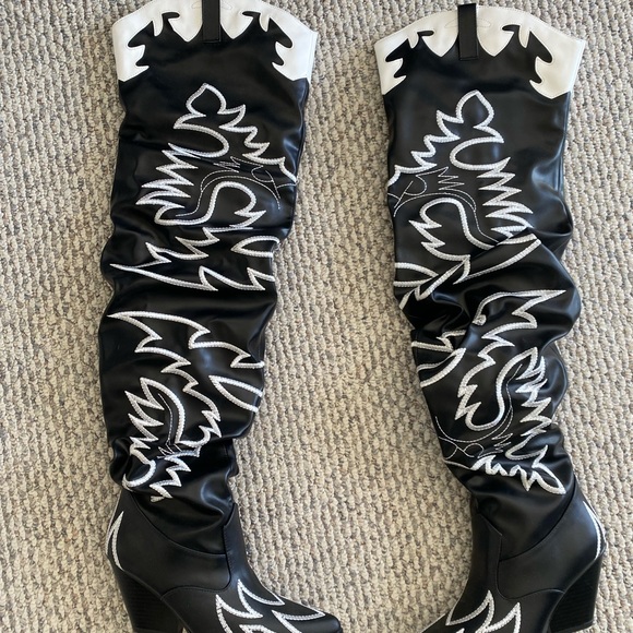 WORN ONCE - Dolls Killz Cowboy Boots - Picture 2 of 3